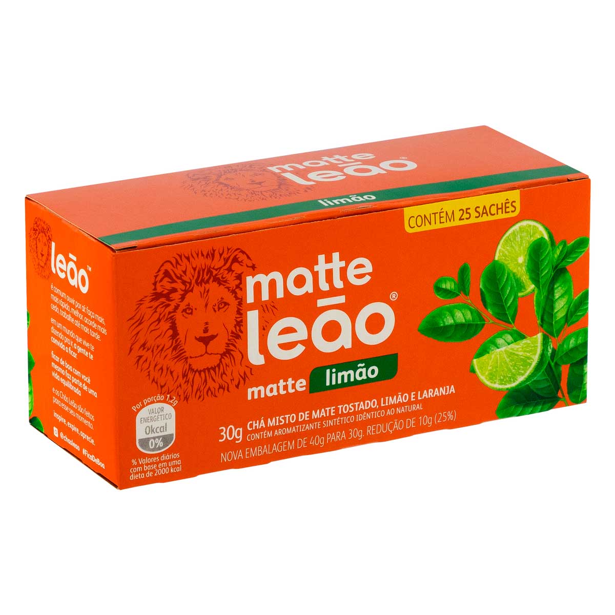 Encontraproduto.com.br - Chá Matte Leão Limão Caixeta com 30g