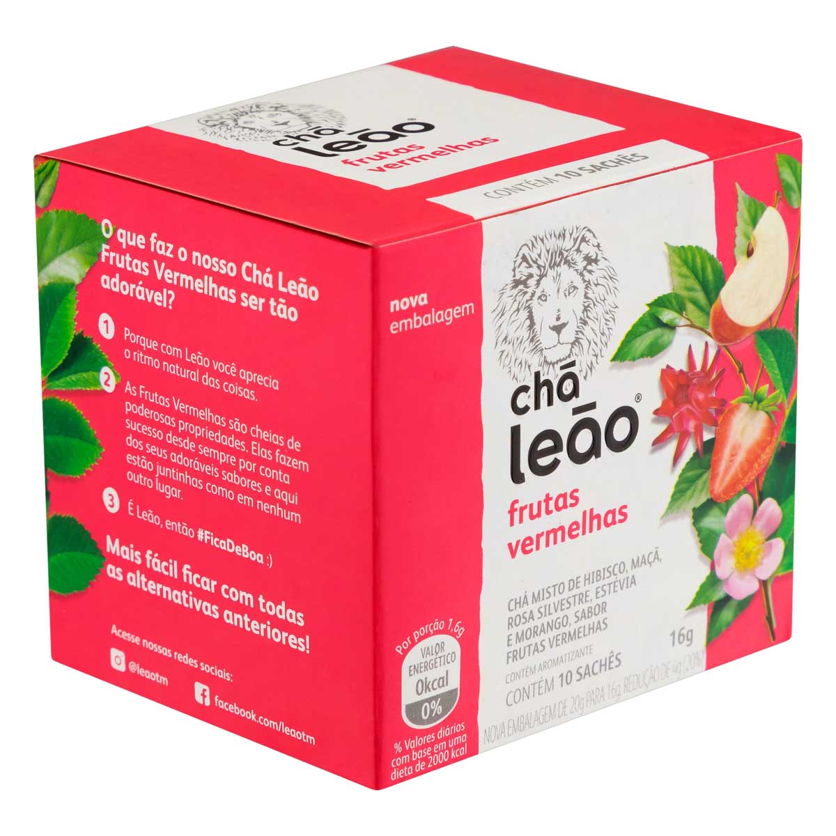 Encontraproduto.com.br - Chá Leão Frutas Vermelhas 20g Com 10 Sachês