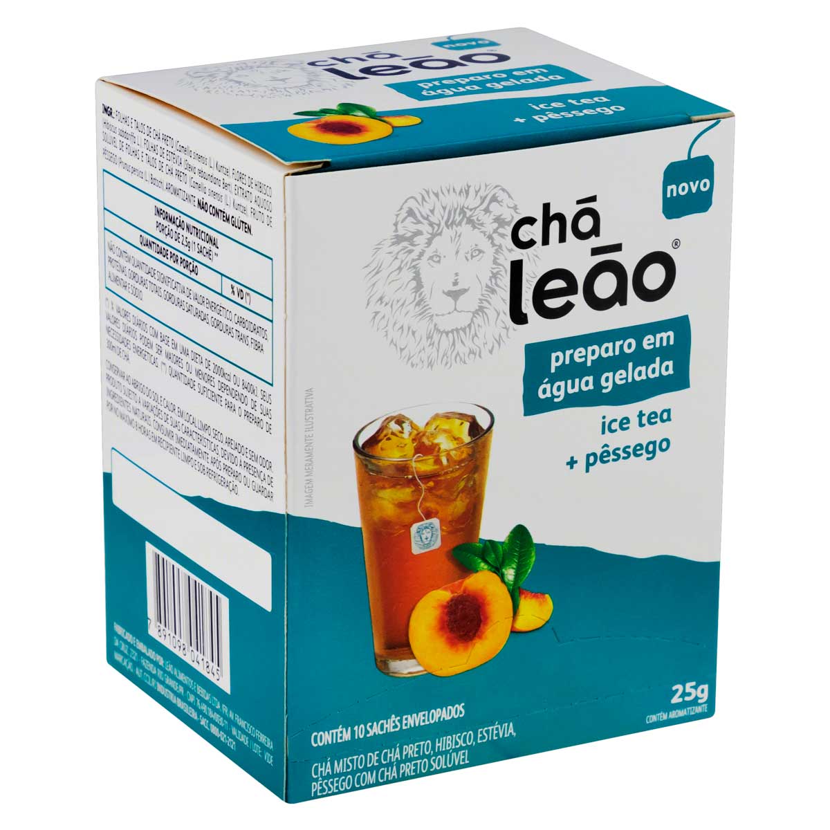Encontraproduto.com.br - Chá Ice Tea Leão Pêssego Caixeta com 25g