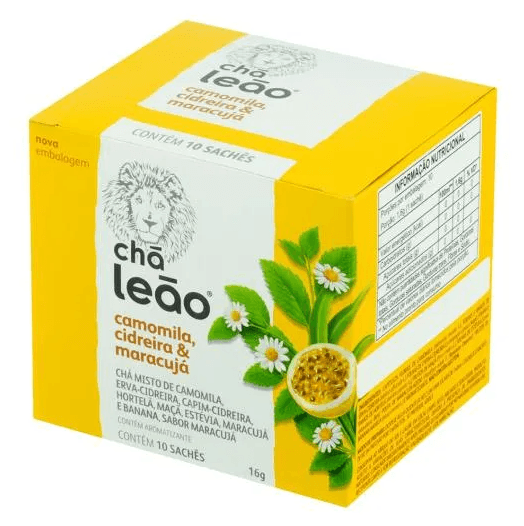 Encontraproduto.com.br - Cha Leao Camomila + Cidreira + Maracuja C/10