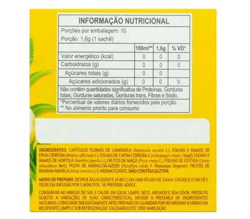 Encontraproduto.com.br - Cha Leao Camomila + Cidreira + Maracuja C/10