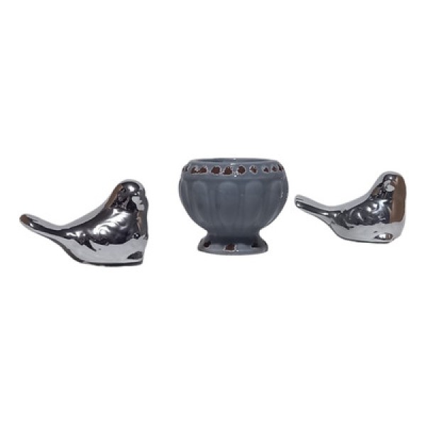 Encontraproduto.com.br - Vaso Decorativo 6,5x7cm em Porcelana Livon