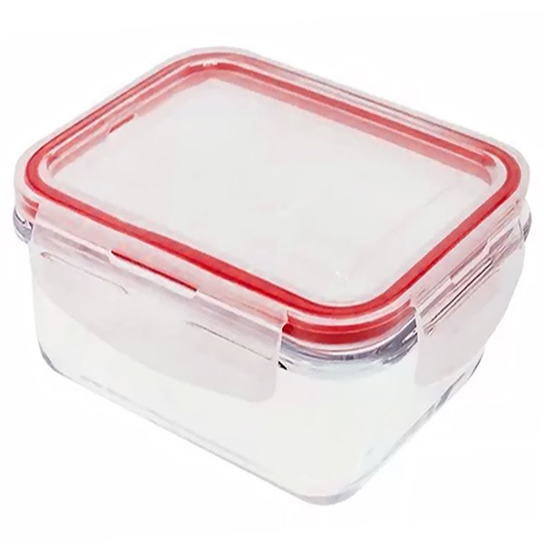 Pote Hermético Quadrado 740ml em Vidro Livon