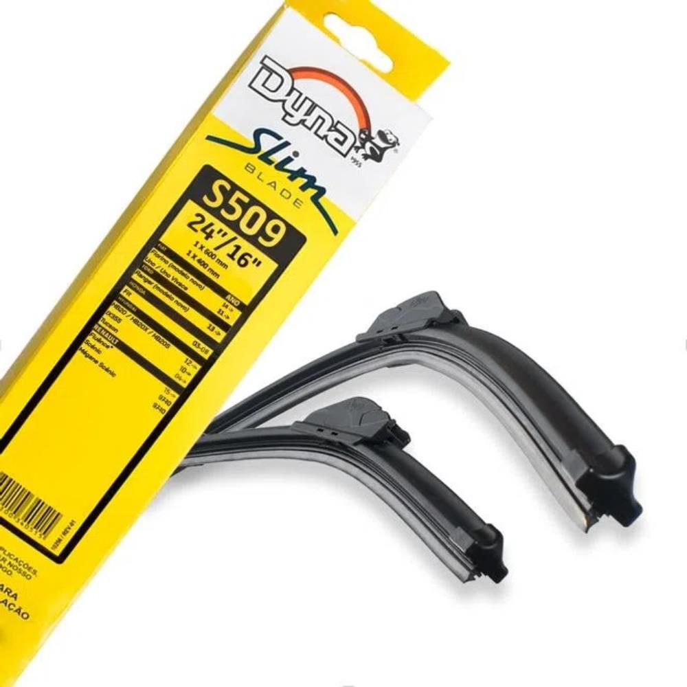 Encontraproduto.com.br - Par Palheta Limpador Parabrisa Dianteiro Uno Fit HB20 2003 a 2022 Dyna S509