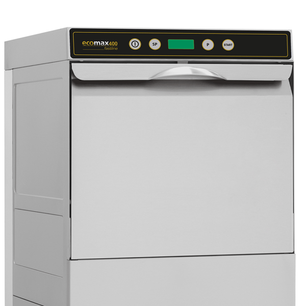 Encontraproduto.com.br - Lava Louças Industrial Ecomax 400 Fastline Hobart - Compacta Robusta Aço Inox Ciclo Rápido 60/120/150