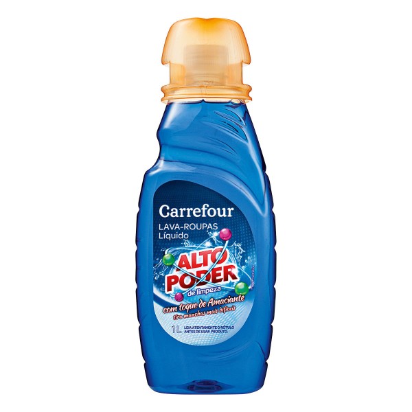 Encontraproduto.com.br - Sabão Líquido Carrefour Alto Poder de Limpeza com Toque de Amaciante 1L