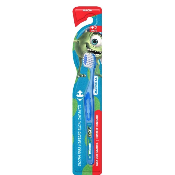Encontraproduto.com.br - Escova para Higiene Bucal Infantil Carrefour Monstros S.A Mike  1 unidade