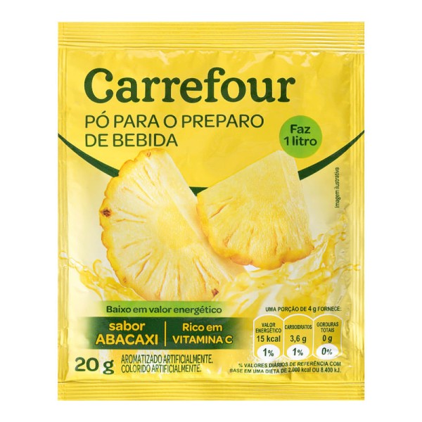 Encontraproduto.com.br - Pó para preparo de Bebida de Abacaxi Carrefour 1L
