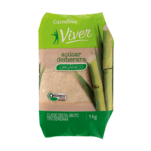 Encontraproduto.com.br - Açúcar Demerara Orgânico Carrefour Viver 1Kg
