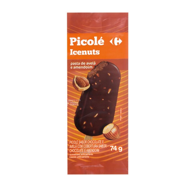 Encontraproduto.com.br - Picolé Chocolate e Avelã Icenuts Carrefour 74 g