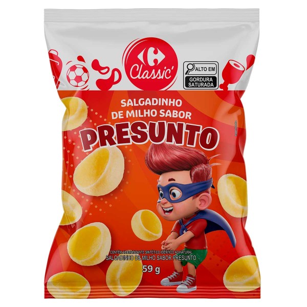 Encontraproduto.com.br - Salgadinho Concha Presunto Carrefour 59g
