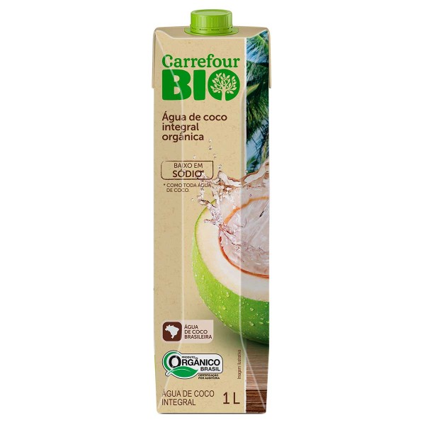 Encontraproduto.com.br - Água de Coco Orgânica Carrefour Bio 1 Litro