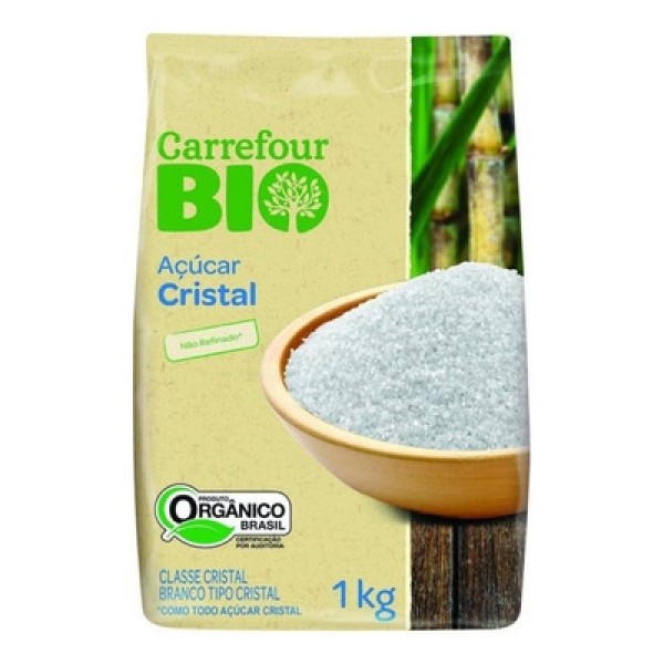 Encontraproduto.com.br - Açúcar Cristal Orgânico Carrefour Bio 1 Kg