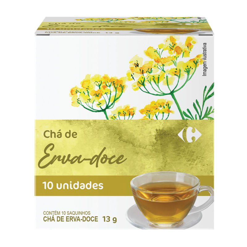Encontraproduto.com.br - Chá de Erva Doce Carrefour 10 Sachês