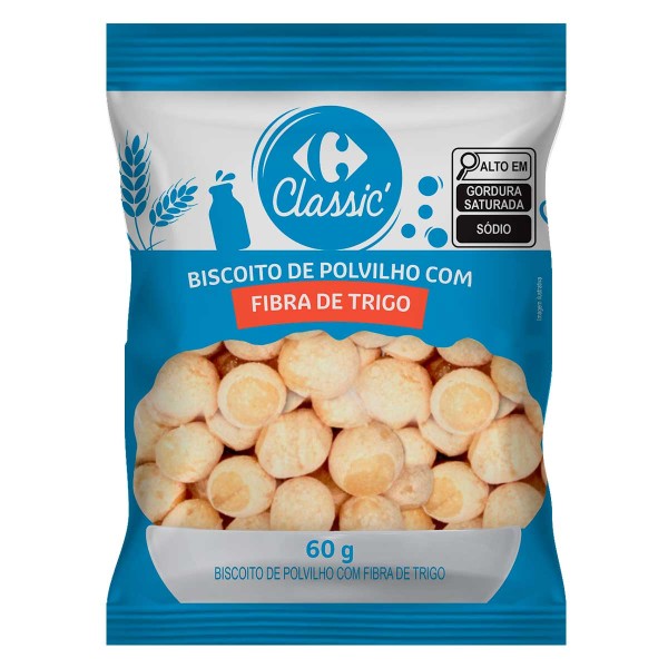 Encontraproduto.com.br - Biscoito de Polvilho com Fibra de Trigo Carrefour Classic 60g