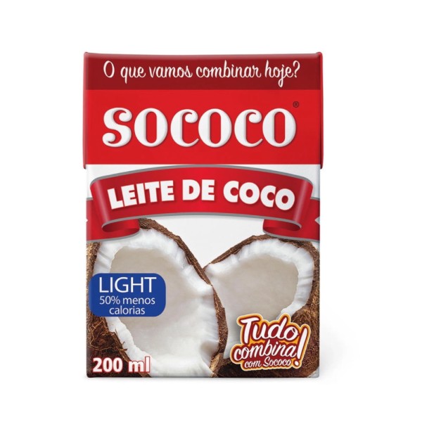 Encontraproduto.com.br - Leite de Coco Sococo Light Tetra Pak 200ml