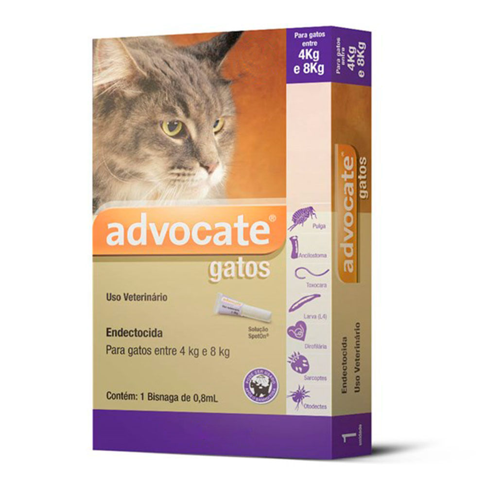 Antipulgas Advocate Gatos 4 a 8kg