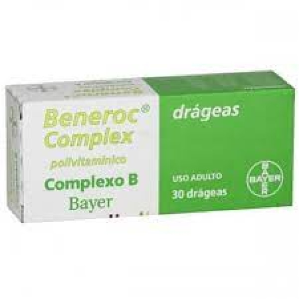 Encontraproduto.com.br - Beneroc Complexo B Bayer 30 drágeas