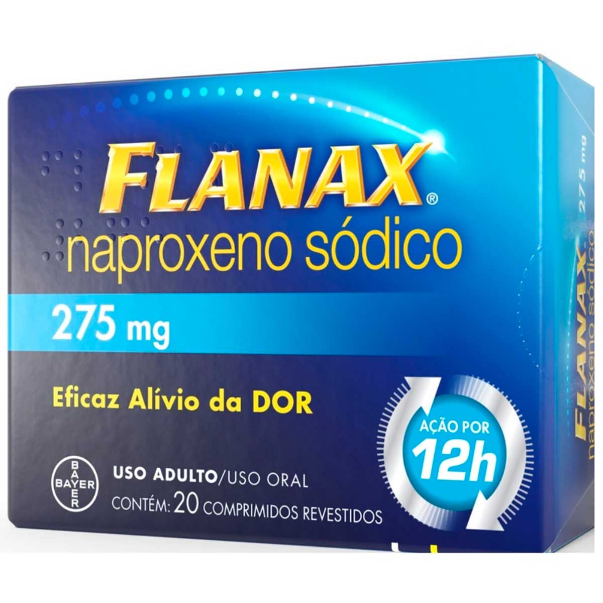 Analgésico Flanax 275mg 20 Comprimidos Revestidos