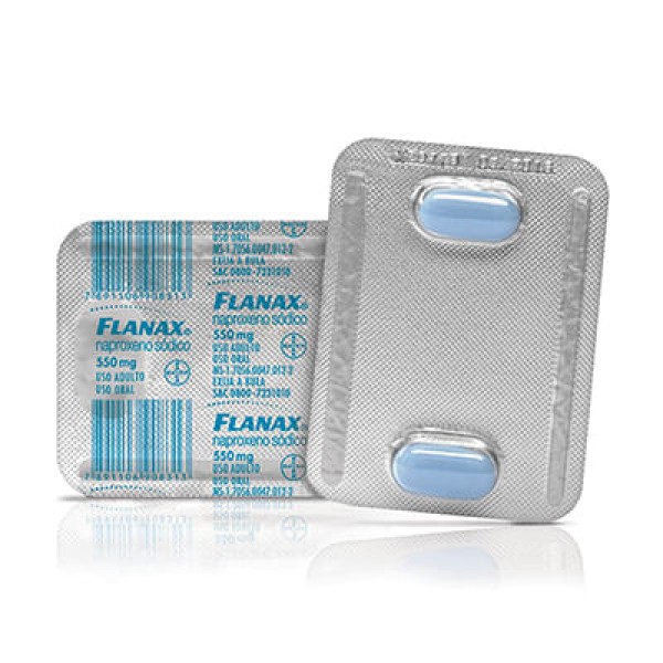 Encontraproduto.com.br - Flanax Naproxeno Sódico 550mg Com 2 Comprimidos
