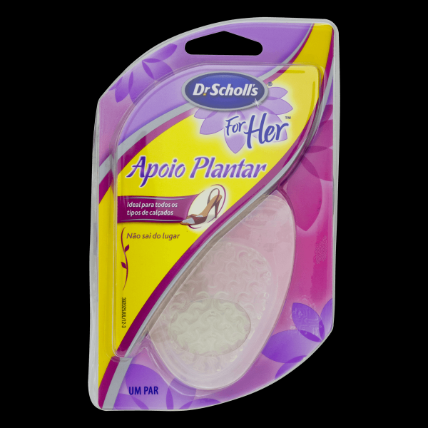 Apoio Plantar Dr Sholls para Sapatos com Salto