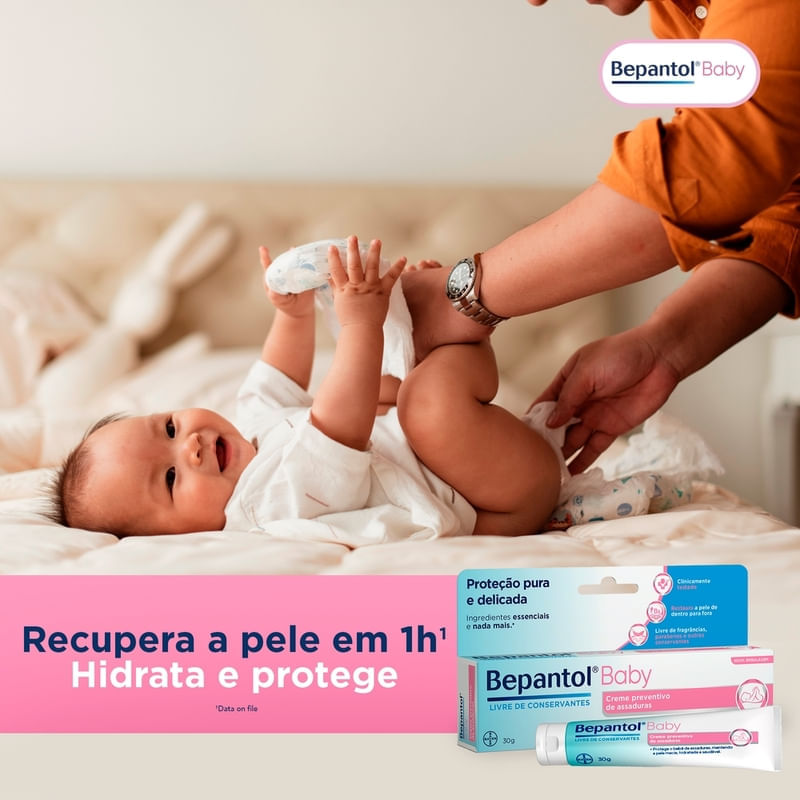 Encontraproduto.com.br - Creme Preventivo De Assaduras Para Bebes Bepantol Baby 30g 3 Unidades