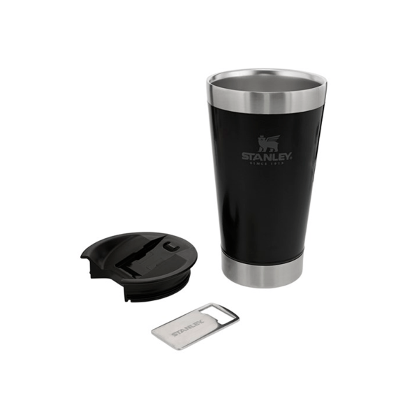Encontraproduto.com.br - Copo Termico Stanley de Cerveja com Tampa Matte Black 473ML