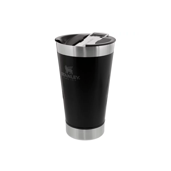 Encontraproduto.com.br - Copo Termico Stanley de Cerveja com Tampa Matte Black 473ML