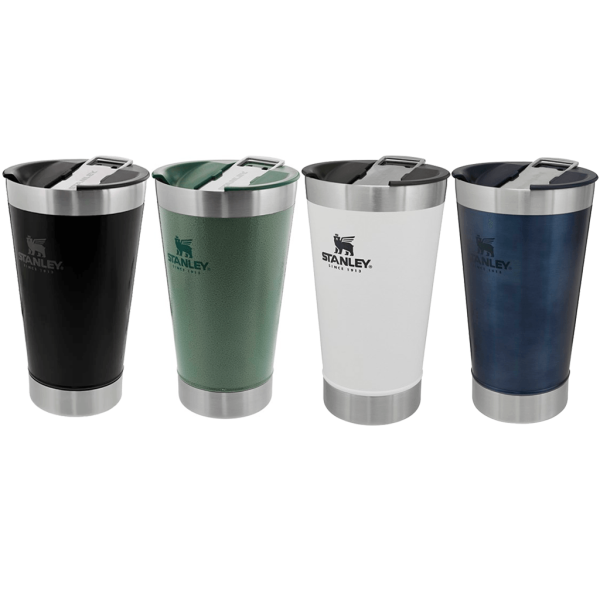 Encontraproduto.com.br - Copo Termico Stanley de Cerveja com Tampa Matte Black 473ML