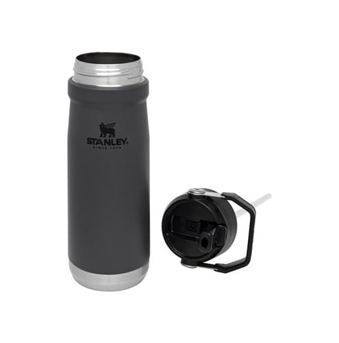Encontraproduto.com.br - Garrafa Térmica Flip Straw Charcoal 651 ml Stanley
