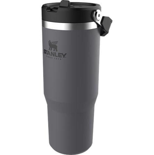 Encontraproduto.com.br - Tumbler Térmico Flip Straw Charc 887 ml Stanley