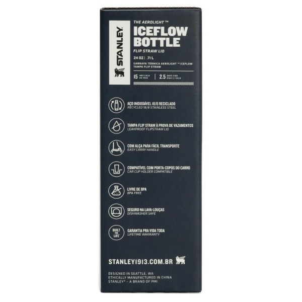 Encontraproduto.com.br - Garrafa Térmica Stanley Aerolight Flip Straw Frost 710ml 8340 (MP)