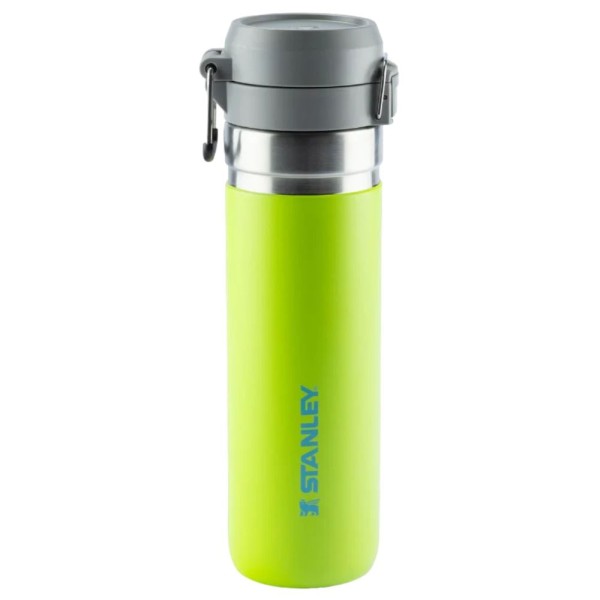 Encontraproduto.com.br - GARRAFA STANLEY TÉRMICA QUICK FLIP VERDE BRIGTH LIME EM AÇO INOXIDÁVEL 710ML 08394-00