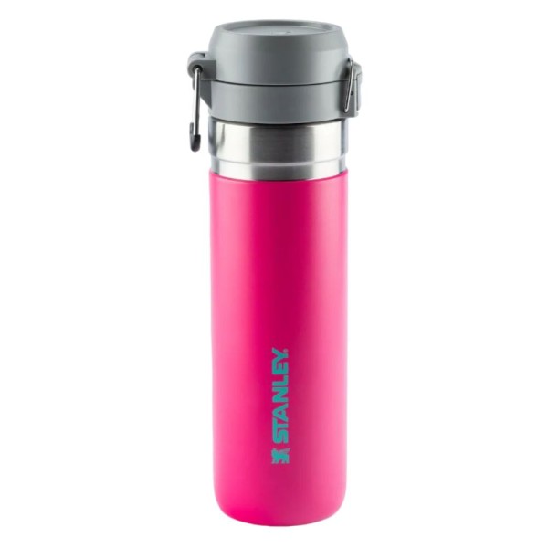 Encontraproduto.com.br - GARRAFA STANLEY TÉRMICA QUICK FLIP ROSA PASSION PINK EM AÇO INOXIDÁVEL 710ML 08395-00