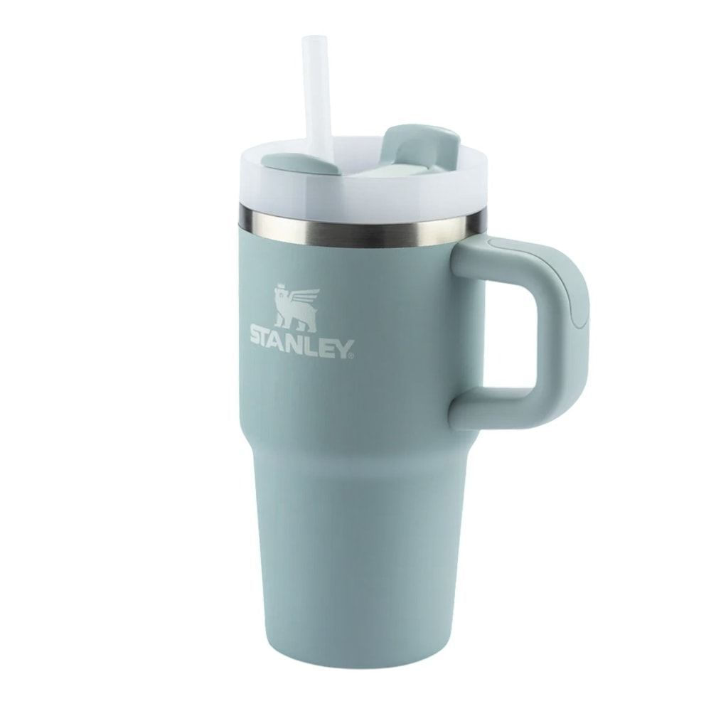Encontraproduto.com.br - Copo Quencher Térmico Com Alça 2.0 Seafoam 590ml Stanley