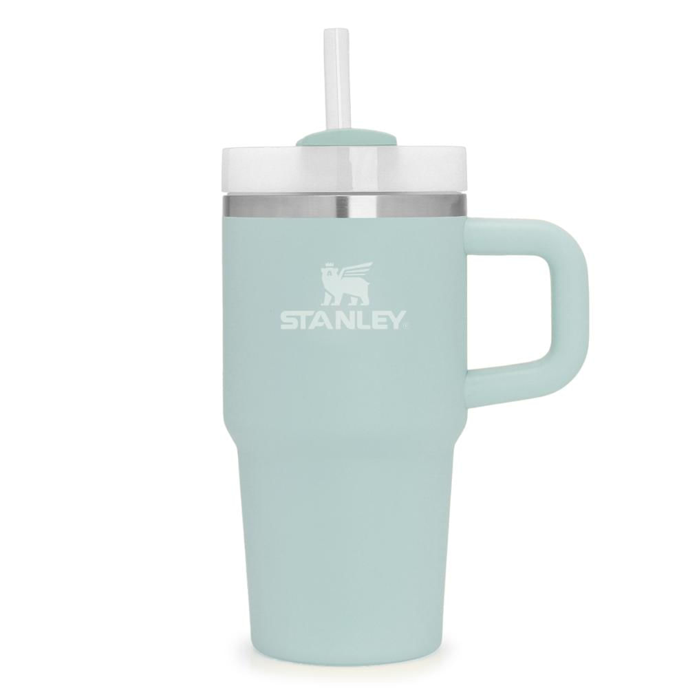 Encontraproduto.com.br - Copo Quencher Térmico Com Alça 2.0 Seafoam 590ml Stanley