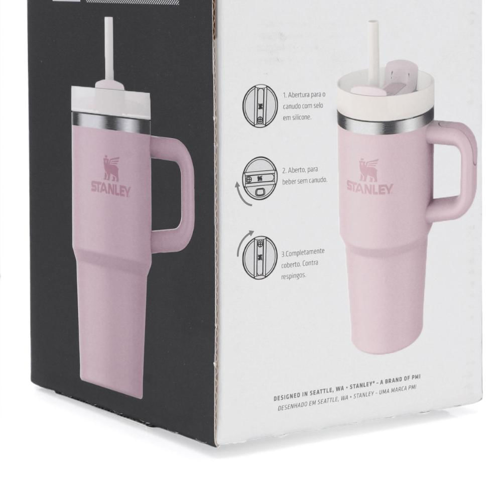 Encontraproduto.com.br - Copo Quencher Térmico Com Alça 2.0 Seafoam 590ml Stanley