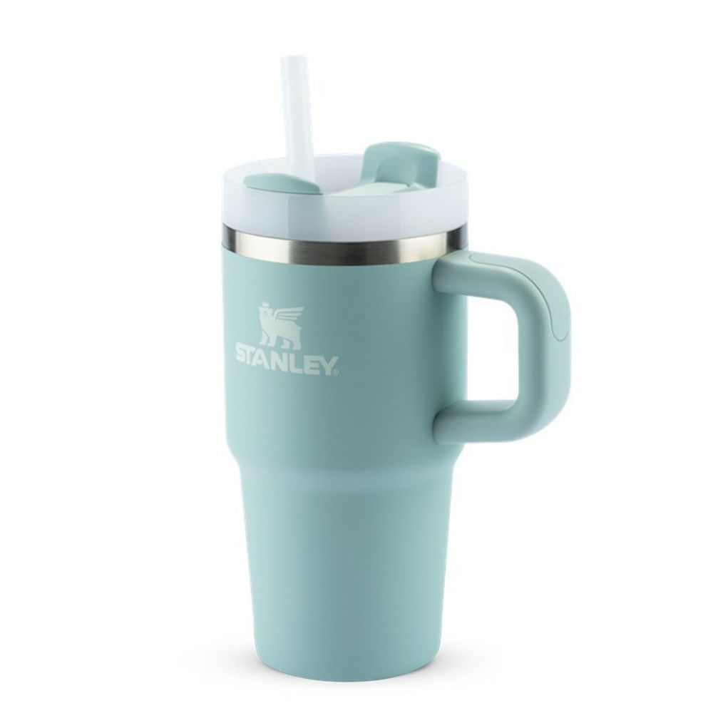 Encontraproduto.com.br - Copo Quencher Térmico Com Alça 2.0 Seafoam 590ml Stanley