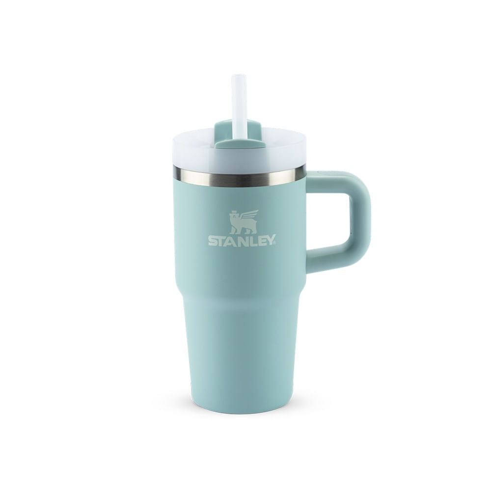 Encontraproduto.com.br - Copo Quencher Térmico Com Alça 2.0 Seafoam 590ml Stanley