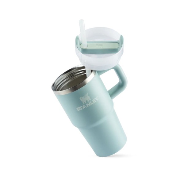 Encontraproduto.com.br - Copo Quencher Térmico Com Alça 2.0 Seafoam 590ml Stanley