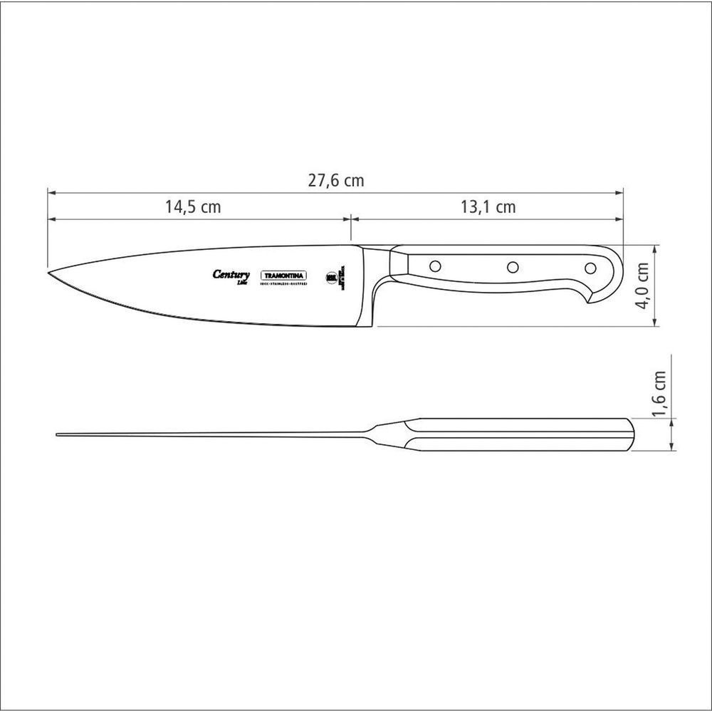 Encontraproduto.com.br - Faca p/ Carne/Cozinha 6`` Tramontina Century