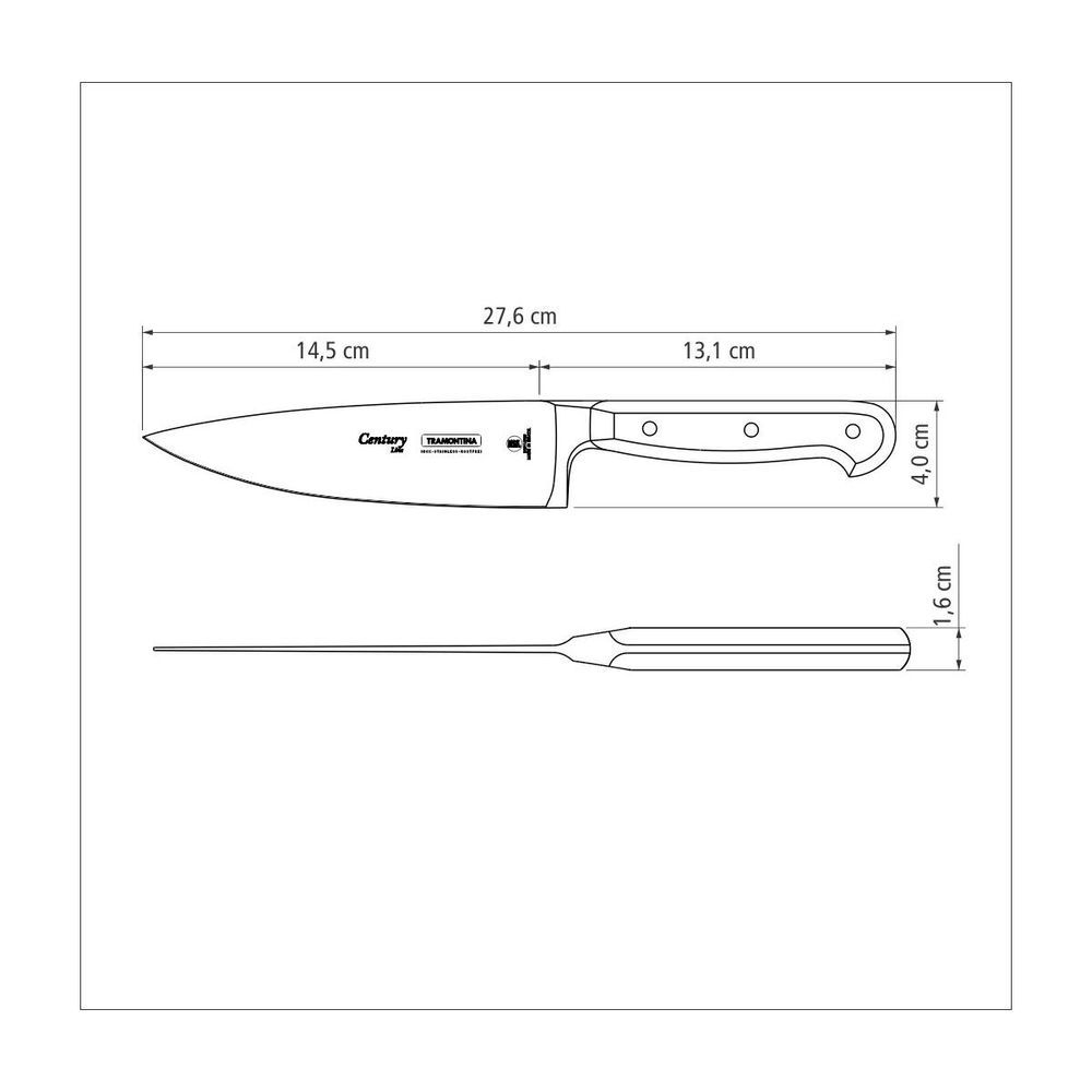 Encontraproduto.com.br - Faca p/ Carne/Cozinha 6`` Tramontina Century