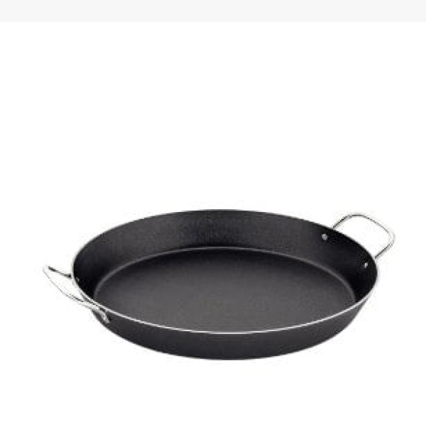 Encontraproduto.com.br - Paellera de Alumínio com Revestimiento Interno Antiaderente Loreto Preta 34cm - Tramontina