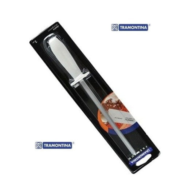 Encontraproduto.com.br - Chaira Estriada Cabo Branco 8´´ Premium - Tramontina