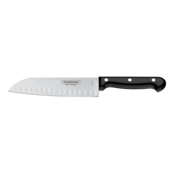 Faca Santoku Tramontina Ultracorte com Lâmina em Aço Inox e Cabo de Polipropileno Preto 7