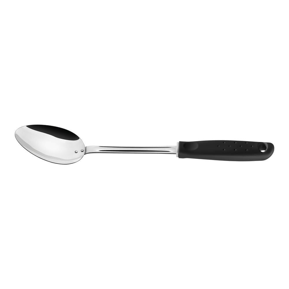 Colher para Arroz em Aço Inox com Cabo de Polipropileno Utilitá Preta - Tramontina