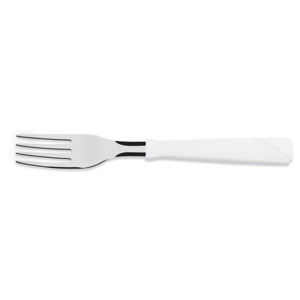 Encontraproduto.com.br - Garfo De Mesa Tramontina New Kolor Com Lâmina Em Aço Inox E Cabo De Polipropileno Branco Tramontina