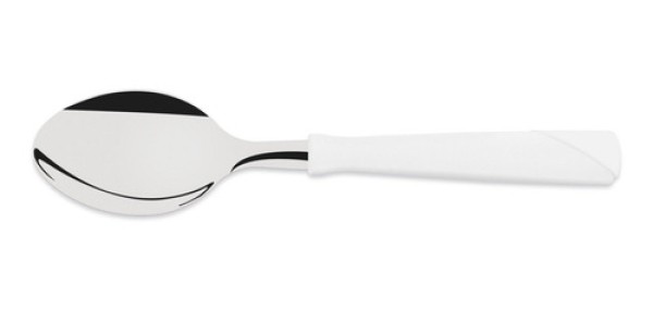 Colher Para Chá Tramontina New Kolor Em Aço Inox Cabo Branco