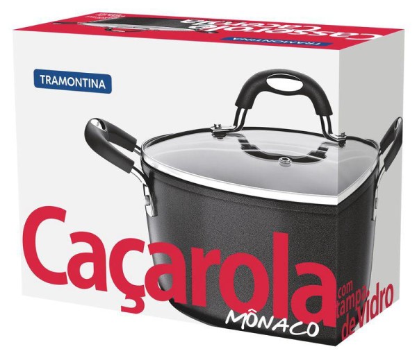 Encontraproduto.com.br - Cacarola Alumínio 22 Cm Monaco Tramontina