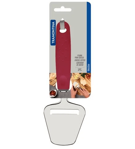 Encontraproduto.com.br - Cortador de Queijo Utilitá em Aço Inox com Cabo de Polipropileno Vermelho - 25631/170 - Tramontina